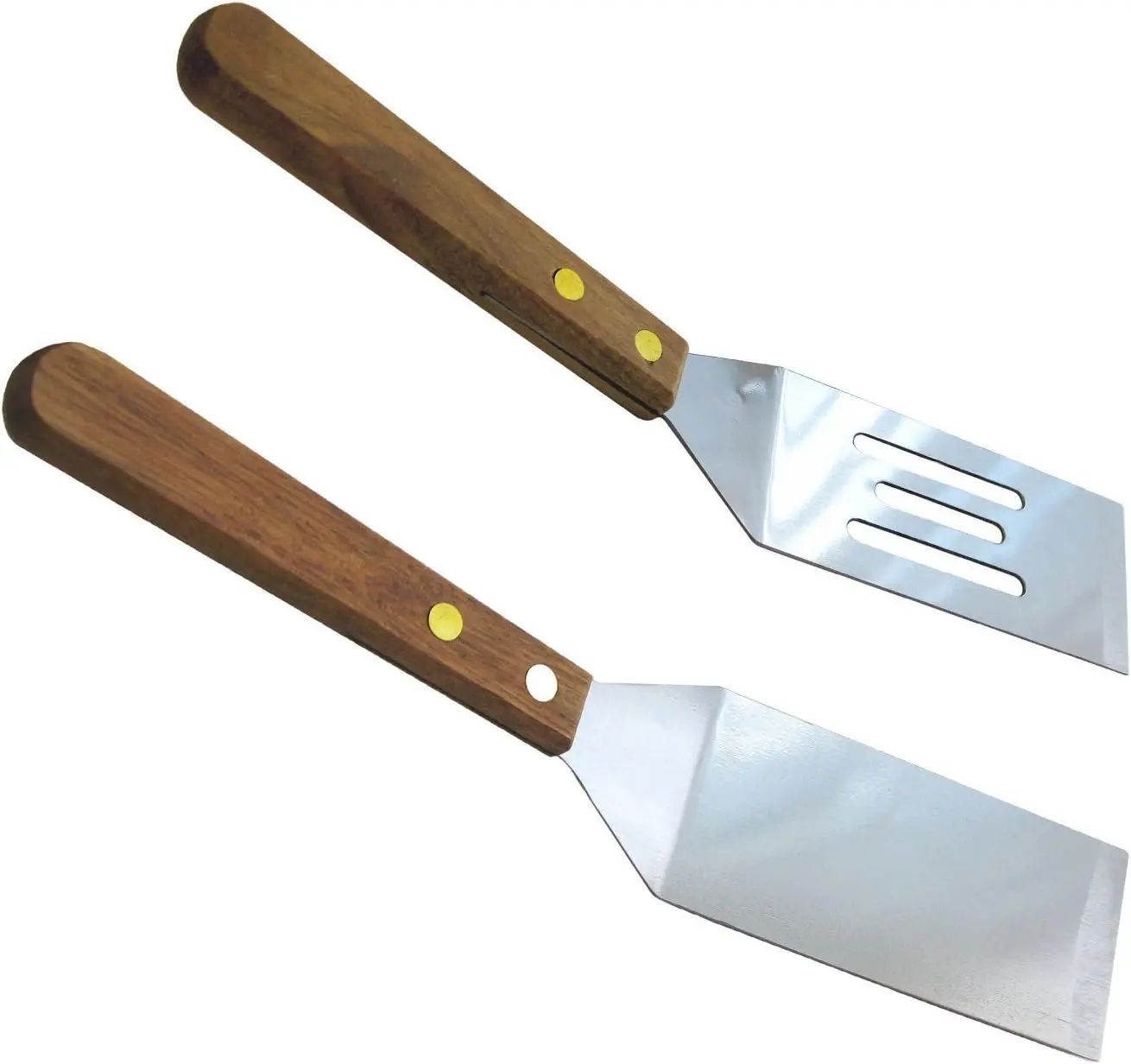 Stainless Steel spatula Mini Wood Handle |Slotted Solid Blade Cookie Spatula Stainless Steel spatula Mini Wood Handle |Slotted Solid Blade Cookie Spatula