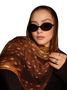 Long Fashion Bohemian Printed Scarf Wrap Shawl for Women, Casual Daily Wear Accessory, Perfect Birthday Gift, All over Print Design, Turban Hijab