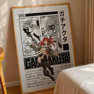 Gachiakuta Riyo Poster: Curated Manga Panels, Anime Satin Poster