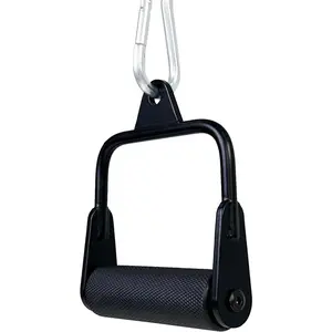 Arm Wrestling Handles, Thick Armwresting Training Equipment LAT Pulldown Attachments D Handle, V Bar Cable Machine Attachments, Gym Handles for Forearm, Wrist Strength Training