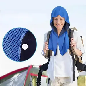 U-shaped Cooling Hooded Towel, 1 Count Quick-dry Sports Towel, UV Protective Refreshing Head Scarf for Beach Camping Gym