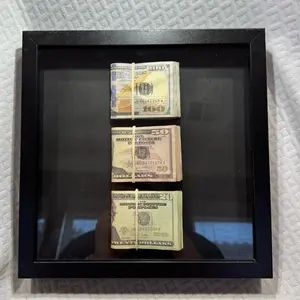 Cash Flow Creations Money Art Display - Hyper Realistic Prop Money Art - 10x10 Frame Decor Print