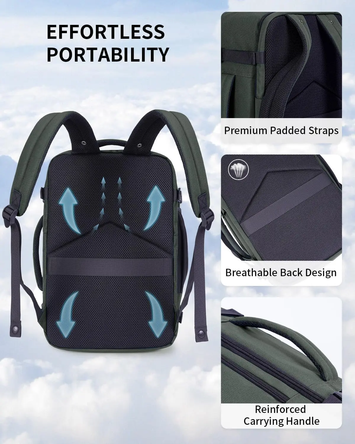 17" Small Travel Backpack, United Airlines Personal Item Bag 17x10x9 with 16 Pockets, Water Resistant Rucksacks Fit 15.6" Laptop, AirTag Pocket, Lightweight Casual Daypack, 25L, Green - TikTok Shop 17" Small Travel Backpack, United Airlines Personal Item Bag 17x10x9 with 16 Pockets, Water Resistant Rucksacks Fit 15.6" Laptop, AirTag Pocket, Lightweight Casual Daypack, 25L, Green - TikTok Shop