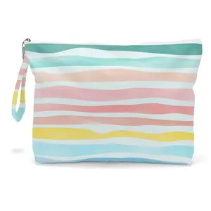 Wet Dry Bag, Wet Bag for Swimsuit Travel Beach Bag, Diaper Bag Toiletry Bag Waterproof Large Makeup Bag, Zipper Pouch for Women Girls Sister Friends Wet Bag Starfish Sea Beach rainbow Gifts