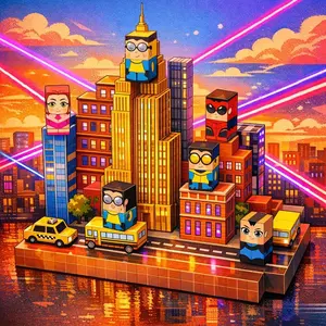 Invincible 3 Magnetic Building Blocks, Creative Educational Toy for Kids, Durable & Fun Playset, Building Block Sets, Perfect Gift Idea