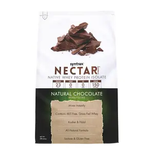 Syntrax Nutrition Nectar Naturals All Natural Whey Protein Isolate, Smooth & Creamy Natural Chocolate, 2 lbs