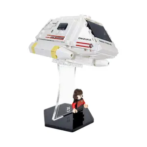 Acrylic Angled Display Stand Compatible with LEGO 40768 Type-15 Shuttlepod - Set Not Included