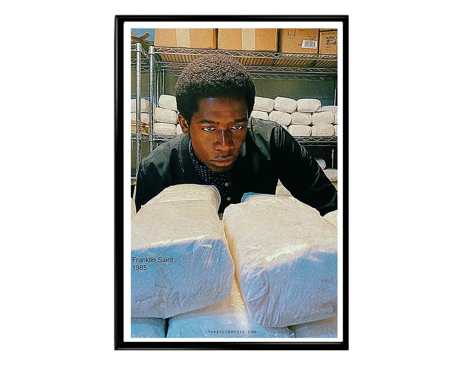 Franklin Saint Snowfall TV Show Poster Damson Idris Hood Show Pop Culture Wall Art