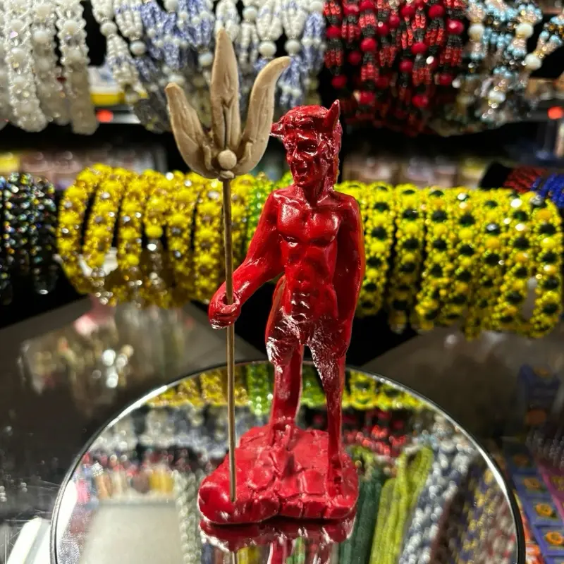 Red Devil Statue