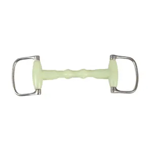 212 MAIN Flexible Mullen-Shaped Dee Ring Equestrian Mouth Bit - Stainless Steel, Size 5in