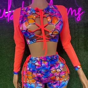 Bottle girl outfit club uniform exotic dance wear rave outfit