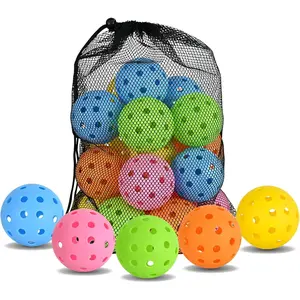 Pickleball Balls 20Pack|40Pack, 40 Holes USAPA Approved Pickleball Balls with Mesh Bag, Perfectly Balanced, High Bounce True Flight, Outdoor Pickleball Balls for Tournament Play