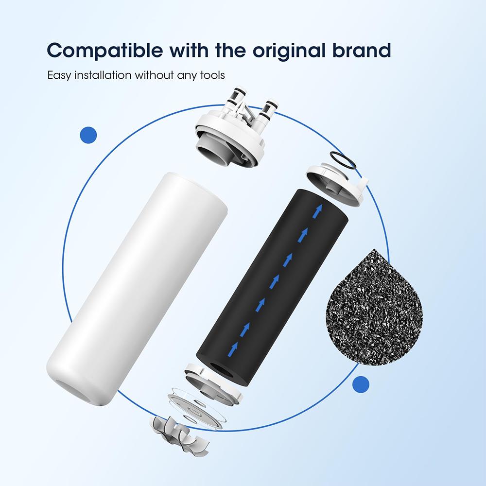 WF3CB Refrigerator Water Filter Replacement for PureSource 3, 706465, WF425, PS3412266, AP4567491, 242017800 Refrigerator Water Filter