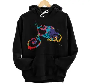 MTB color splash T shirt / sweater mountain biker Hoodie, Sweatshirt, T-Shirt