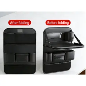 Multifunctional small table board for car seat storage bags, multifunctional car trunk hanging bags and rear seat storage and organizer bags, interior enhanced garbage storage and storage