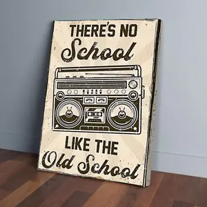 Trendy Poster-The Old School DJ Poster, Canvas Prints_8730 Colorful Decor Room Gifts Ornaments Decoration Wall Artistic