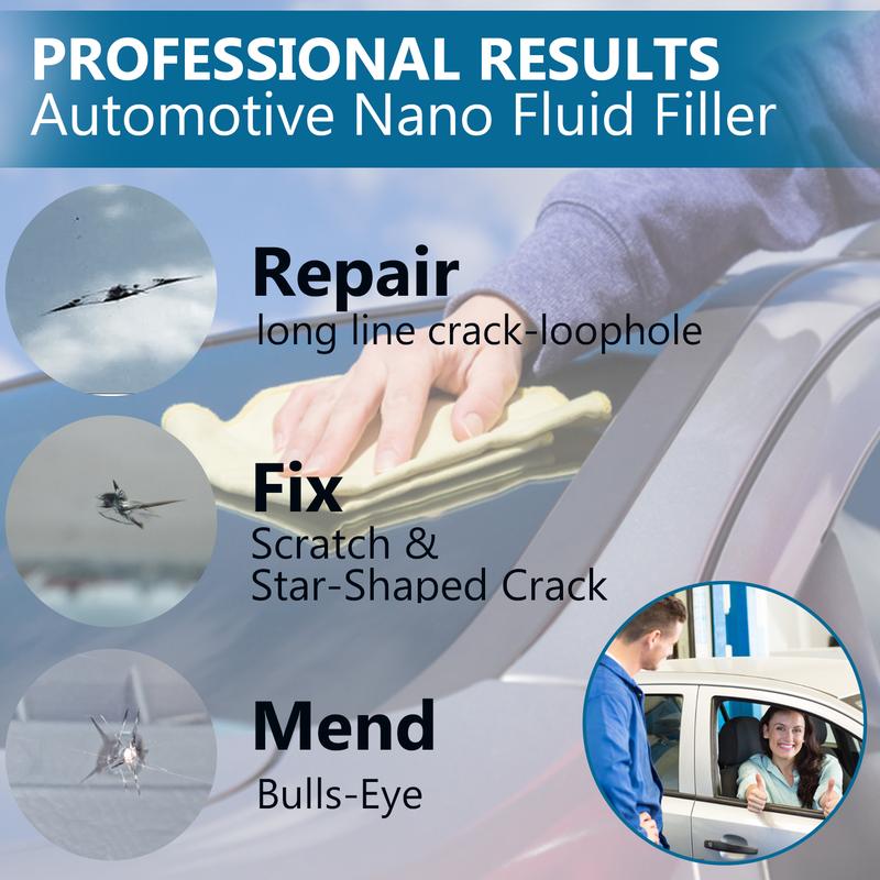 Windshield Repair Kit, Windshield Chip Repair Kit, Upgrade Car Windshield Crack Repair Kit, Glass Repair Liquid for Cracks and Chips, Cracks Gone Glass Repair Kit All Crack Types (Transparent bags)