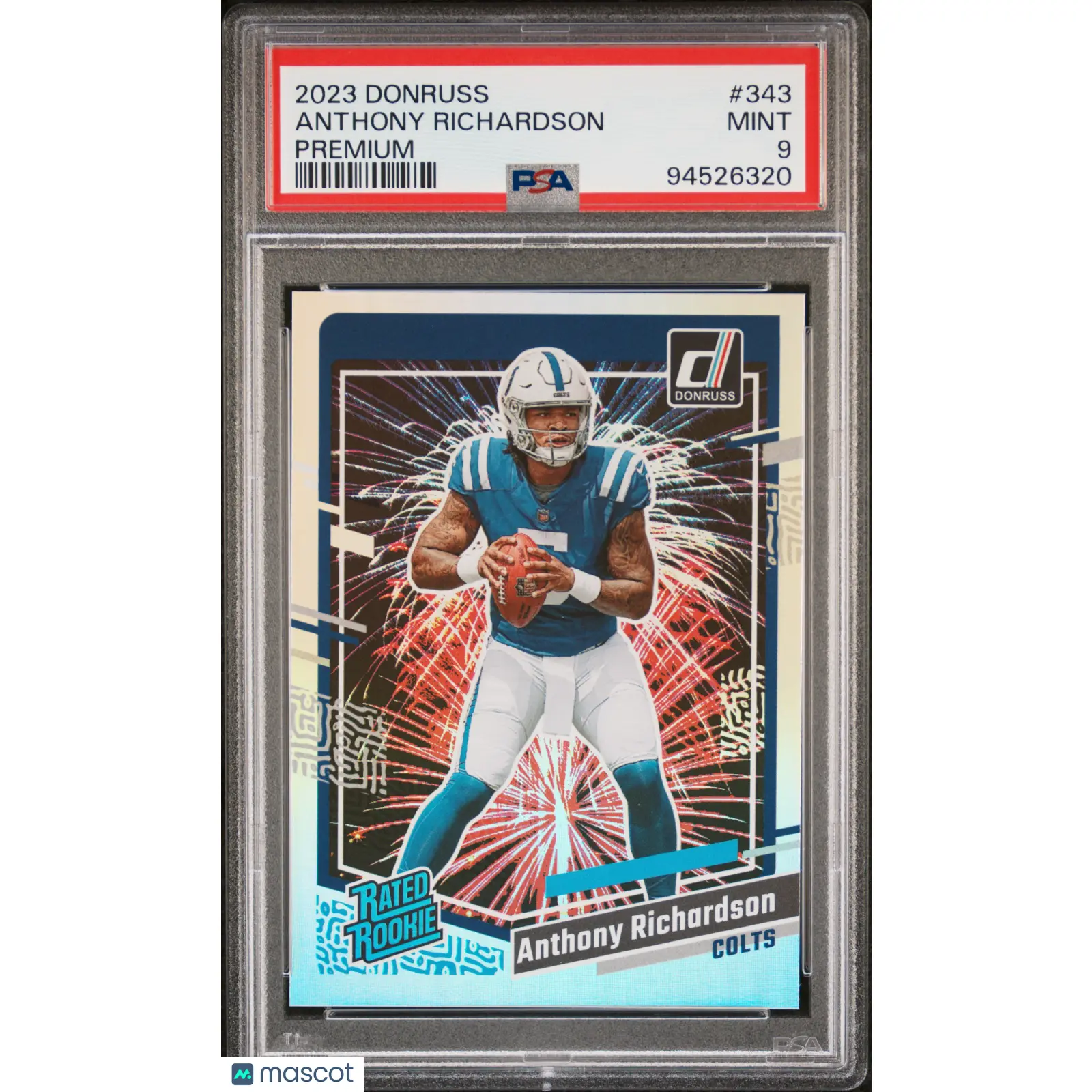 Anthony Richardson PSA 2023 Panini Donruss Rated Rookie Premium 9