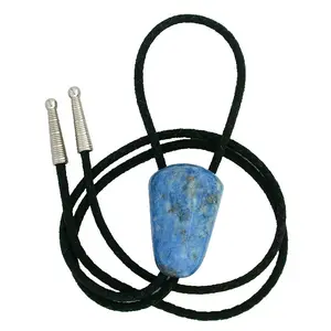 116 CARAT TAPERED CUSHION LAPIS LAZULI CAB CABOCHON GEM BOLO TIE EPBT408/42625