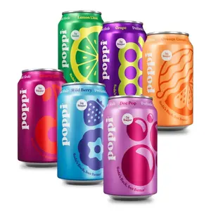 Prebiotic Lemon Fizzy Drink - Sparkling Water & Fruit Juice Blend, Crowd-Pleasing 12 Oz, 12-Pack Beverage