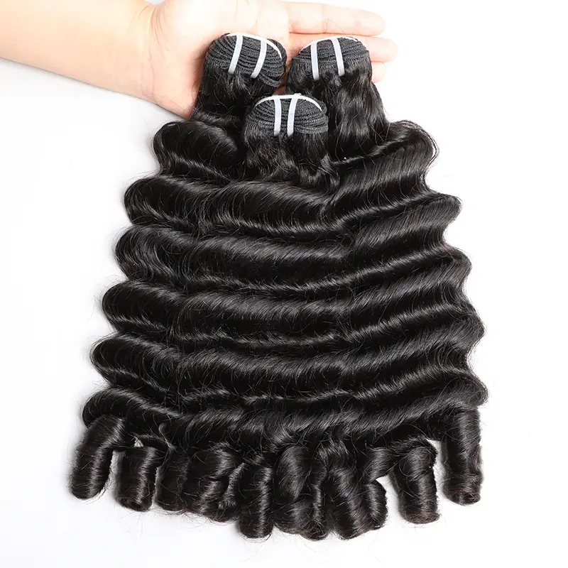 【Black Friday Sale】VIPbeauty Megeen Curly Bundles Human Hair 100% Unprocessed Virgin Weave 3 Bundles Real Human Hair Extensions 16A Raw Megeen Curly Human Hair Bundles for Black Women Natural Black