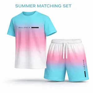 Men's 2-Piece Minimalist Loose Menswear Set - Round Neck Shortsleeve T-Shirt, Drawstring Shorts, Soft Breathable Lightweight Fabric, Casual Outdoor Outfit for Beach, Daily Wear, Outfits Inspo