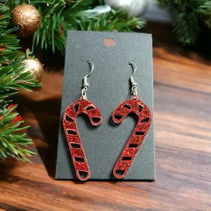 Candy cane earrings