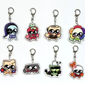 Dandy's World Acrylic Keychain, Dandys World Double Side, Brightney, Gigi, Glisten, Flutter, Poppy, Shrimpo, Connie, Dandys World Gift