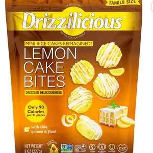 Mini Rice Cakes Drizzled Deliciousness with Chia Quinoa & Flax