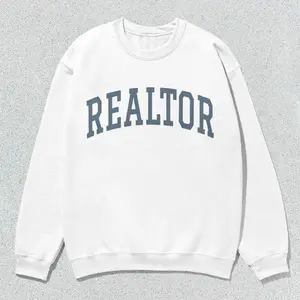 Realtor Sweatshirt Collegiate Crewneck Sweater Unisex Grey