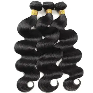 12-30 Inch Natural Black Body Wave Bundle Human Hair For Women Brazilian Hair Weave 1/3 PCS Remy Human Hair Bundles
