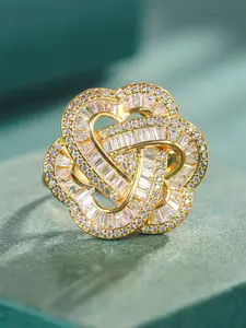 1 PC Classical Cubic Zirconia Ring For Women For Wedding Engagement Anniversary Party Jewelry Valentine's Day Gift