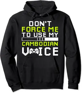 Sarcastic Cambodian Gamer Cambodian Sarcasm Gaming Pullover Hoodie - Feliciabr Shop 75B0BS1L9C77