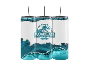Motherhood Is a Walk in The Park 20oz Skinny Tumbler