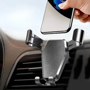 Universal Gravity Auto Phone Holder, Car Air Vent Clip Mount, Mobile Phone Holder, Cell Phone Stand, GPS Support, Easy Installation
