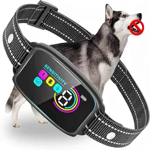 Smart Bark Control Dog Training Collar, 1 Box LCD Display Dog Training Collar, Waterproof Design Anti-bark Device for Outdoor Use