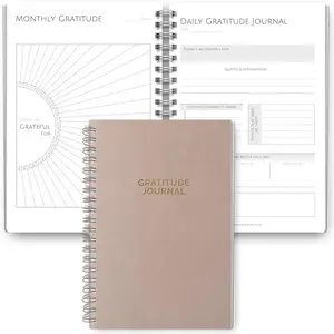 Gratitude & Mindfulness Journal - 90 Day Gratitude Template, Self Care Planner, Positivity Diary, A5 (Mono)