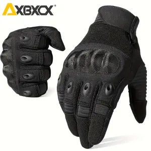 Touch Screen Tactical Gloves, Full Finger, Anti-slip & Wear-resistant Protective Gear, For Outdoor Motorcycle Hunting Shooting Paintball Airsoft Hiking Camping Climbing Work Driving Riding, Men Women Sports Accessories