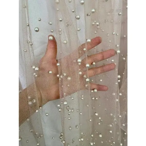 Nude Pearl Tulle