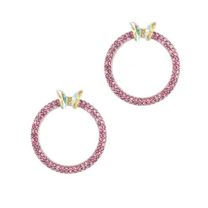 Honibaoto 2 pcs Rhinestone Car Start Stop Button Decor Rings Sparkling Push Button Cover Kit for Women Vehicle Interior Accessories Bling Car Gadgets Gift