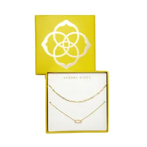 Kendra Scott Emma 14K Gold Over Brass Pendant Necklace Gift Set 2pc - Mother of Pearl
