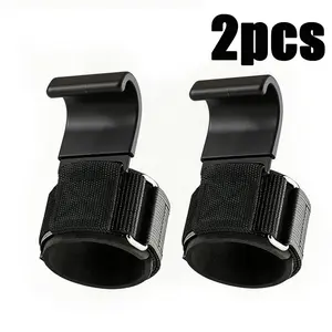 Weight Lifting Hook Grips with Wrist Wraps, Heavy-Duty Gym Fitness Hook Wrist Straps, Deadlift Straps for Weightlifting, Pull-Ups and Powerlifting, Workout Accessories Training Attachments for Women & Men