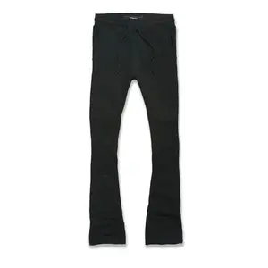 Jordan Craig stacked joggers (Black)