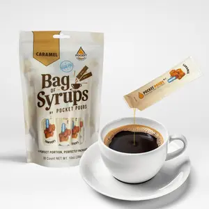 Pocket Pours Sugar Free Caramel Coffee Syrup