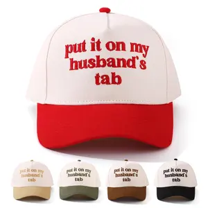 Put It on My Husband's Tab Hat - Hilarious Vintage Trucker Cap for Men & Women, Adjustable Classic Baseball Cap for Casual Outings & Unique Gifts