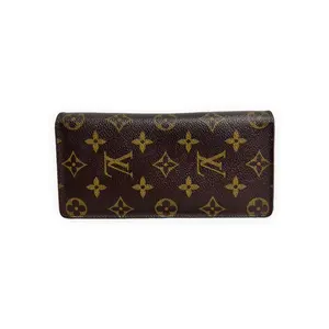 Pre-owned Louis Vuitton Monogram coated canvas Small Leather Goods Sarah Wallet Brown with tan monogram Very Good S014260428032