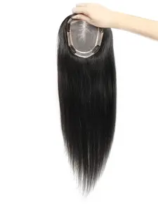 5x6  Mono Topper for Women – Hand-Tied Double Mono Base Hairpiece with PU Perimeter,  Women's Topper Hairpiece, Natural Look for Thinning Hair, Hair Toppers for Thinning Hair, Hairline Enhancement, Secure Clip Attachment