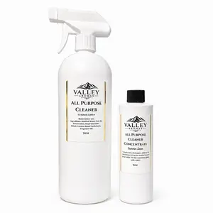 All Purpose Cleaner Concentrate 8oz - Makes 64oz of Product - 32oz Empty Spray Bottle Included -  Scented Cleaning Solution with Plant-Based Agents for Versatile Household Use