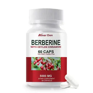 Berberine with Ceylon Cinnamon 5000mg Blood Sugar Heart Health & Immune 60 Pills