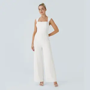 Halara Square Neck Sleeveless Bridesmaid and Wedding Guest Jumpsuit Halara Square Neck Sleeveless Bridesmaid and Wedding Guest Jumpsuit